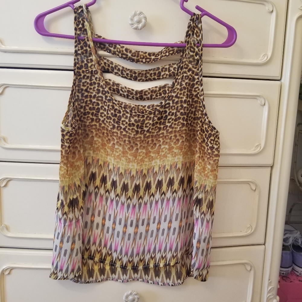 Material Girl Leopard Tank